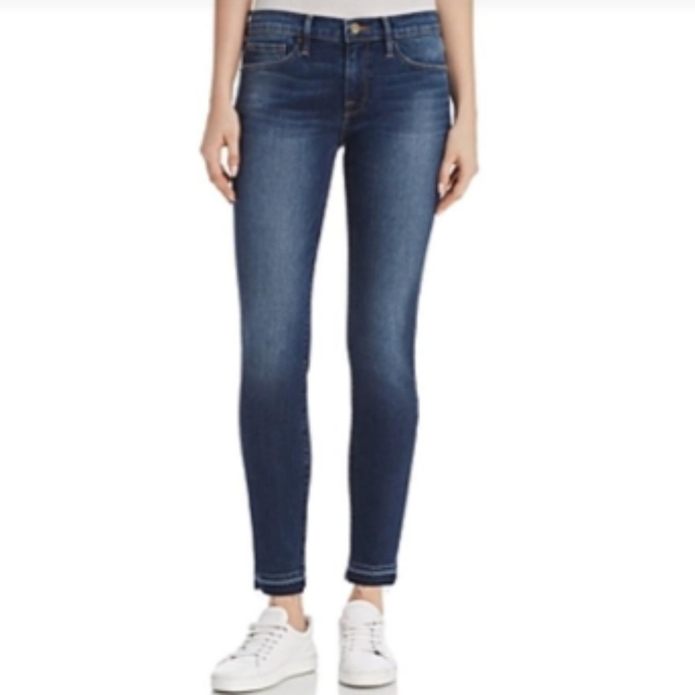 Frame Le Skinny De‎ Jeanne Woodbine Released Hem